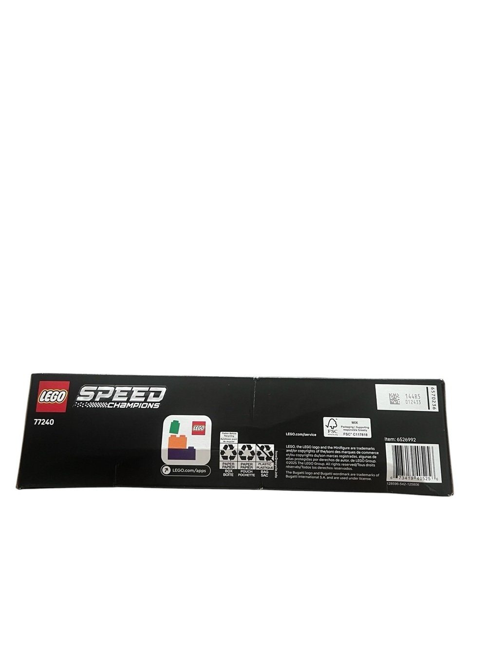 LEGO Speed Champions White Bugatti Centodieci Kids Toy Set. NEW in box. - Picture 9 of 11